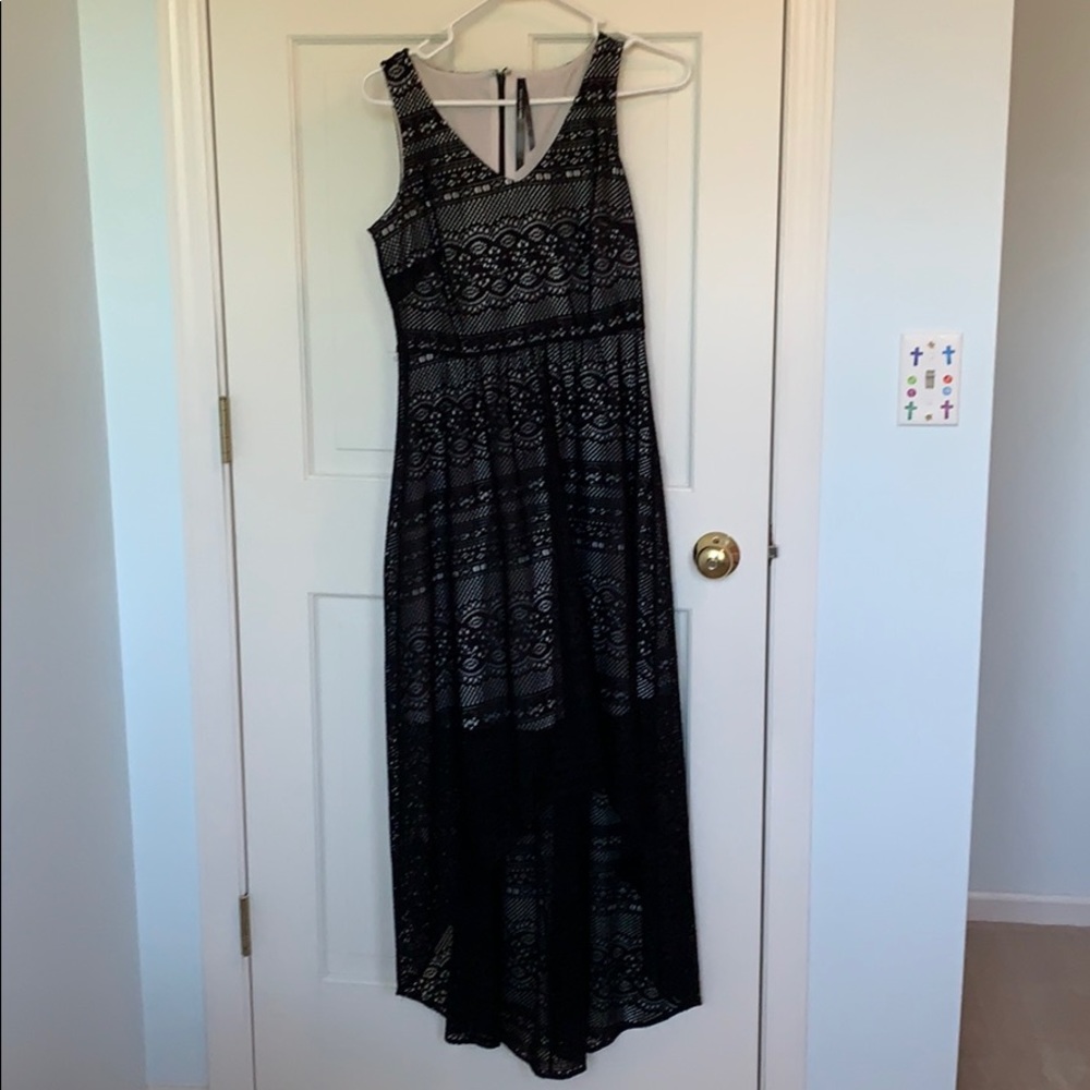 Black lace dress